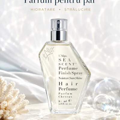 Parfum pentru păr cu efect de hidratare și strălucire