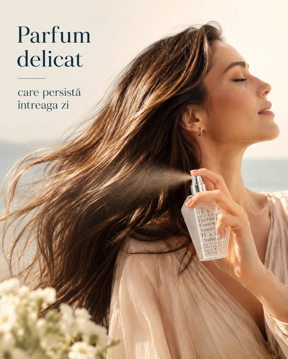 Aplicarea parfumului pentru păr SeaScent L’Alga