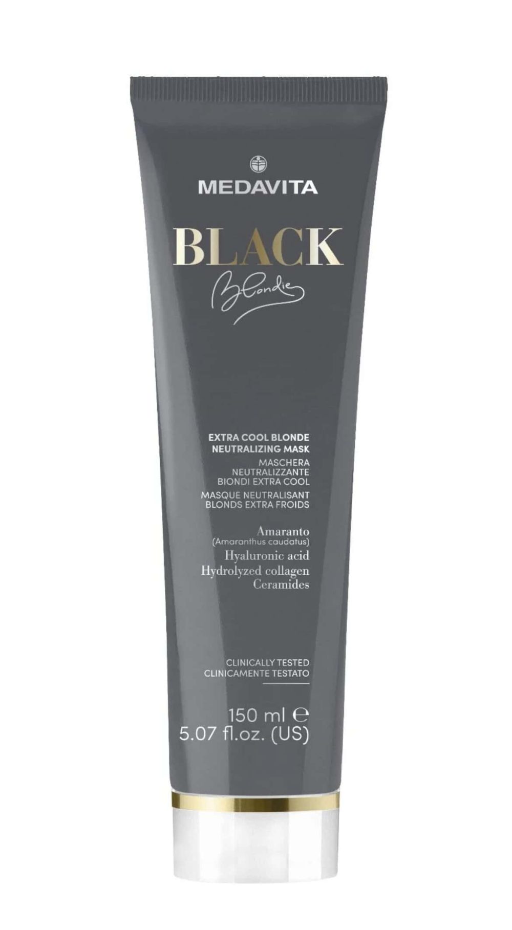 Sampon Negru Medavita-Black Blondie NO YELLOW, NO ORANGE 250 ml