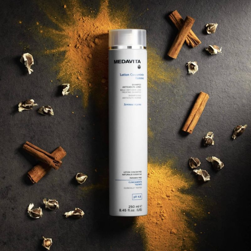 Medavita Sampon anticadere Lotion Concentree pentru barbati 250 ml Suferi de cădere a părului? Medavita Lotion Concentrée Homme este soluția perfectă pentru tine! Acest șampon, special formulat pentru bărbați, combate eficient căderea părului, fortificând firul de păr și stimulând creșterea.