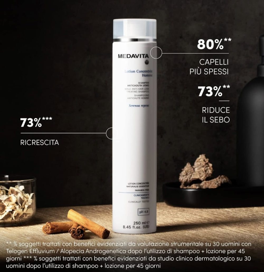 Medavita Sampon anticadere Lotion Concentree pentru barbati 250 ml