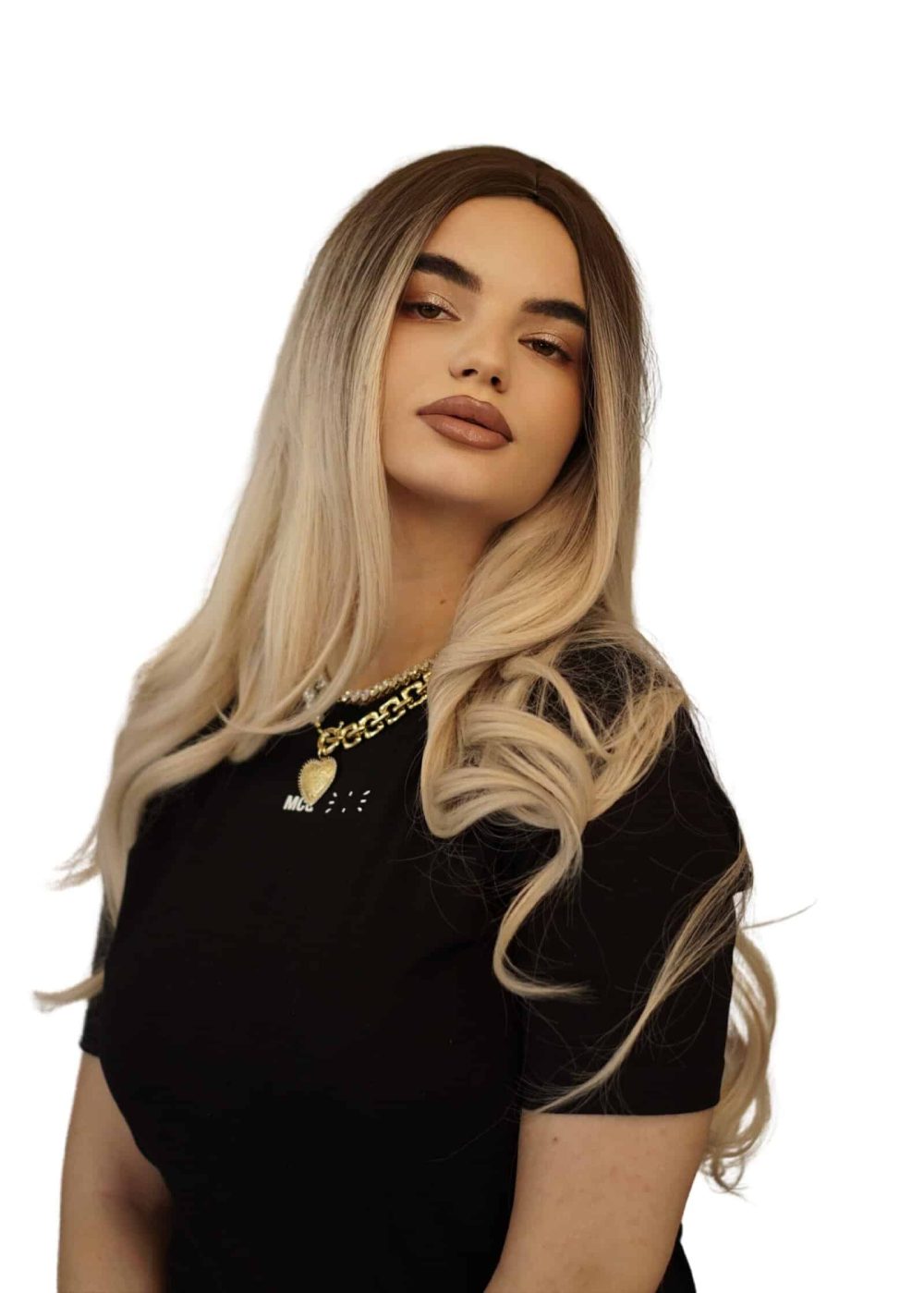 Peruca par lung ombre Brenda Premium Hair -colectia B.Madame