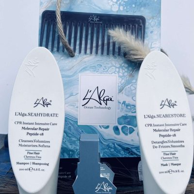 CPR L'Alga Set cadou par fin Luxury Bag (Sampon,masca,fiola,pieptan)