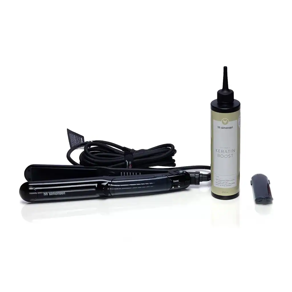 Placa cu keratina Nourishing styler HH Simonsen- Keratin Boost + 250 ml keratina lichida