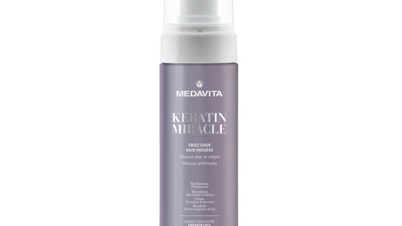 Spuma anti-frizz Miracle Keratin Medavita 200 ml/pentru par rebel
