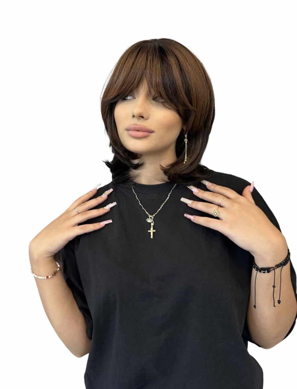 Peruca par mediu Miley