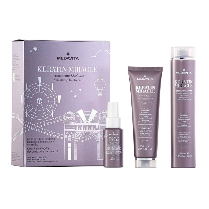 Medavita Keratin Miracle Set hidratare intensivă și netezire