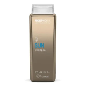 Sampon pentru protecție solară 250ml Framesi Sun : Părul tău impecabil în vacanță! Oferă părului tău protecția și hidratarea de care are nevoie pentru a străluci în timpul vacanței cu șamponul Framesi MORPHOSIS SUN!