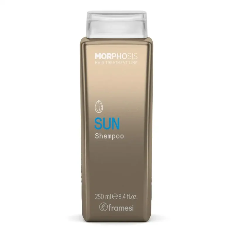 sampon-pentru-protectie-solara-250ml 1 Sampon pentru protecție solară 250ml Framesi Sun : Părul tău impecabil în vacanță! Oferă părului tău protecția și hidratarea de care are nevoie pentru a străluci în timpul vacanței cu șamponul Framesi MORPHOSIS SUN!