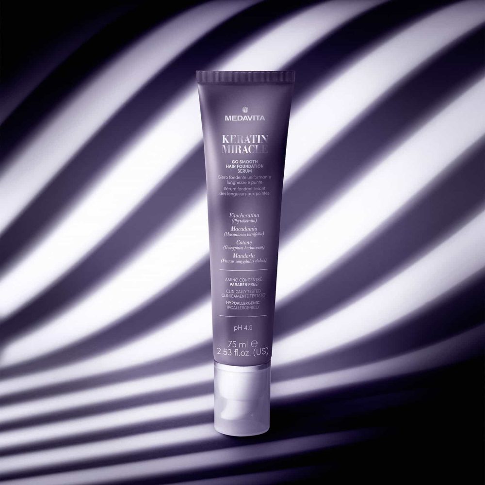 Ser Keratină Anti-Frizz Fără Clătire Medavita Keratin Miracle -75ml