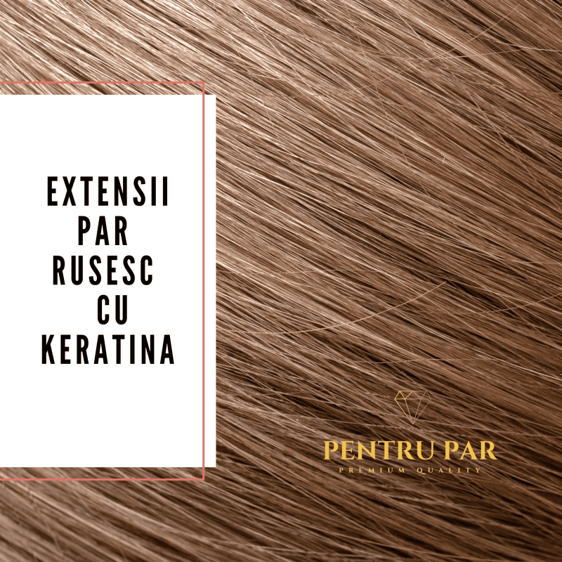 Extensii de par cu keratina-saten rose- par rusesc+CADOU Sampon pentru extensii