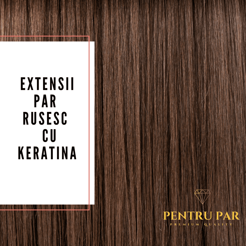 Extensii de par cu keratina-Cappuccino-par rusesc+CADOU Sampon pentru extensii