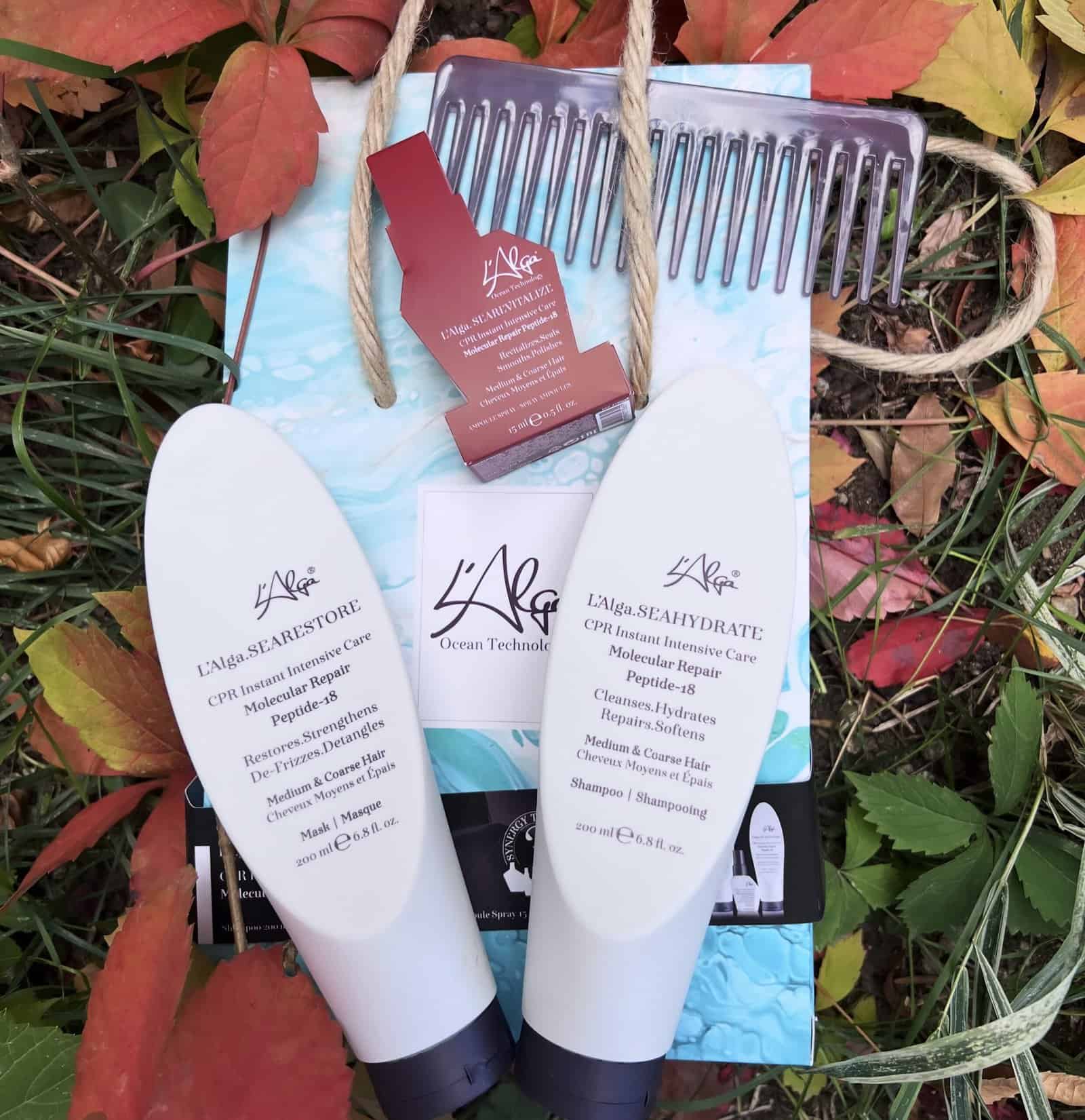 CPR L’Alga par deteriorat Set cadou (Sampon,masca,fiola,pieptan)