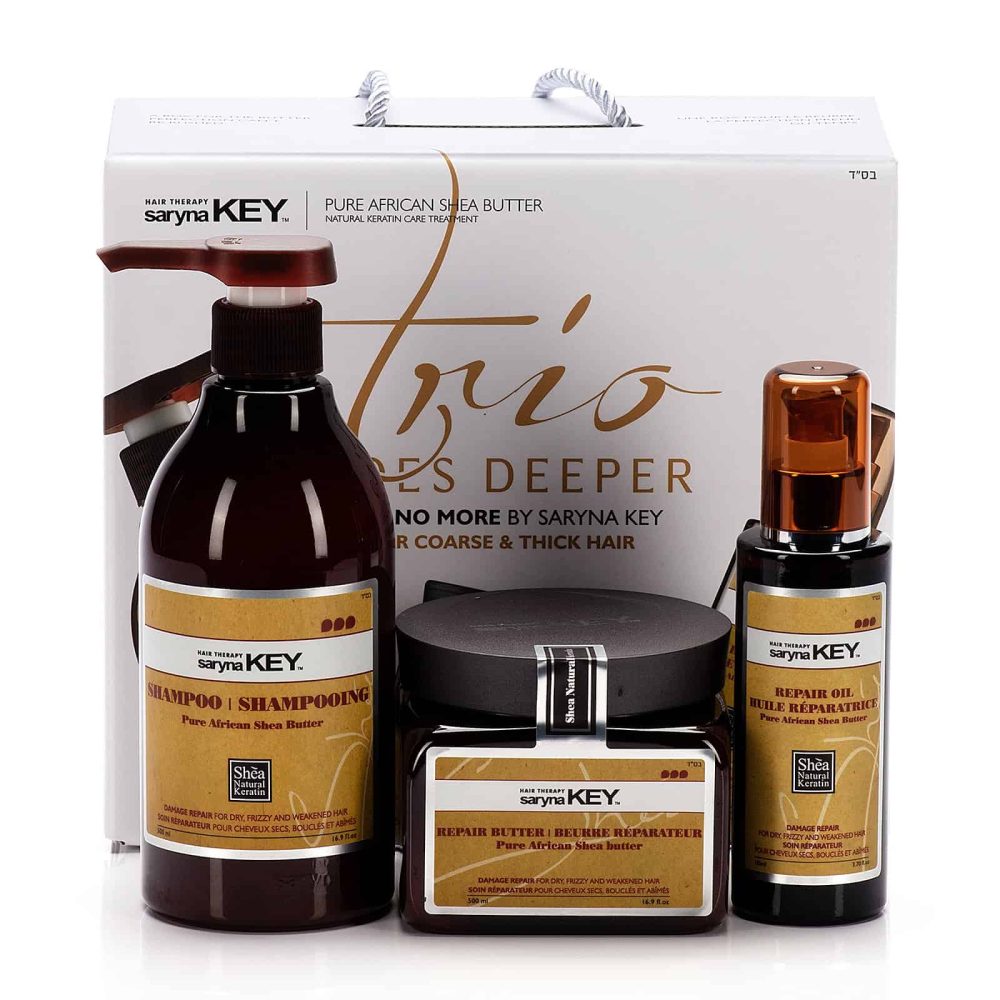 Set pentru parul deteriorat Șampon 500 ml + Masca-Unt shea 500 ml + Ulei de Shea