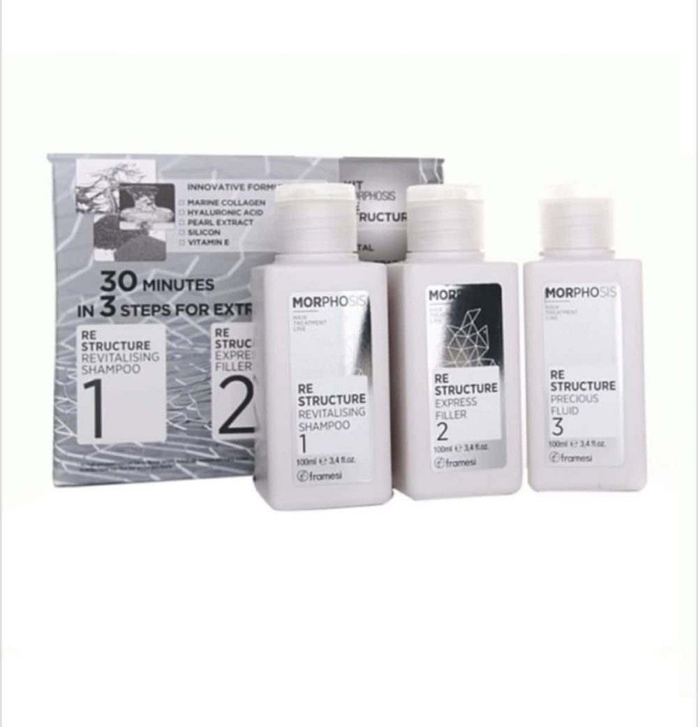 TRATAMENT DE RECONSTRUCȚIE FRAMESI Tratament reconstructie par – Framesi Morphosis ReStructure Kit – 100/100/100ml