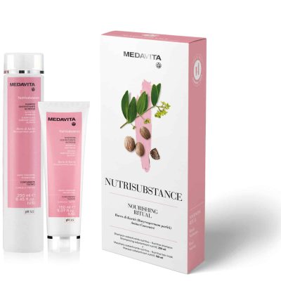 Set pentru păr uscat, deteriorat și deshidratat – ȘAMPON + MASCA MEDAVITA NUTRISUBSTANCE