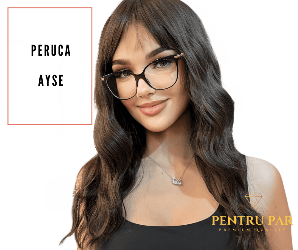 Peruca satena Ayse Premium/ideala pentru utilizare zilnica
