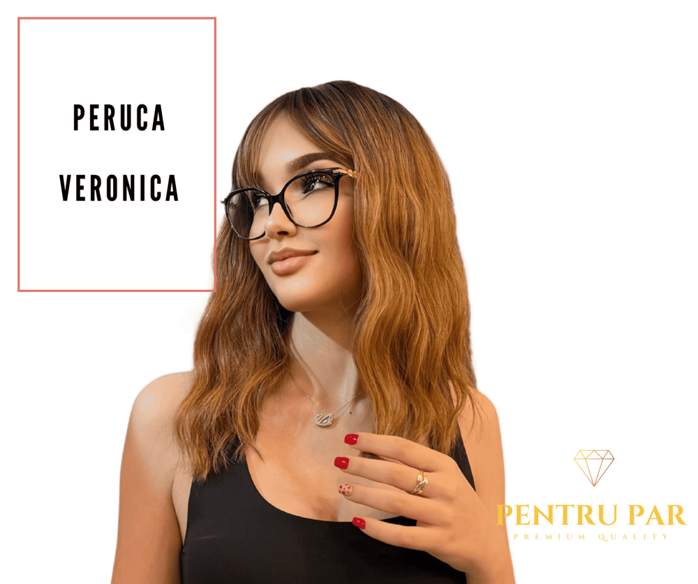 Peruca par ondulat Veronica Premium/ideala pentru utilizare zilnica