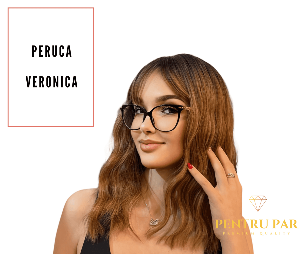 Peruca par ondulat Veronica Premium/ideala pentru utilizare zilnica