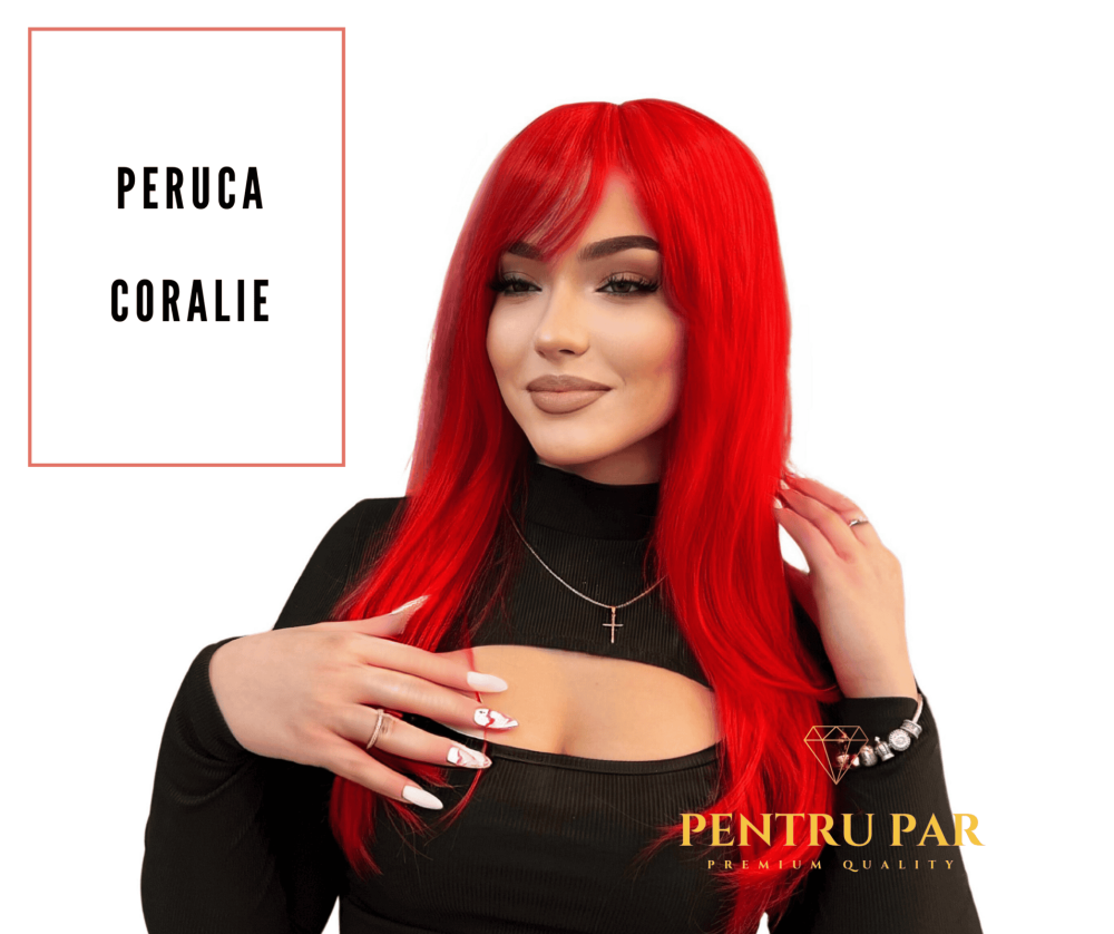 Peruca par lung rosu Coralie Premium -colectia B.Madame 55 cm Peruca par lung rosu Coralie Premium -colectia B.Madame 55 cm
