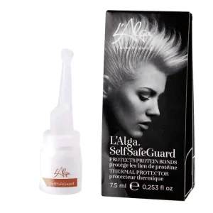 Fiolă L'Alga SelfSafeGuard pentru reconstrucția și repararea părului decolorat, deteriorat, ars sau blond L'Alga Fiola SelfSafeGuard pentru reconstructie si intarirea firului de par-cu clatire 7.5 ml