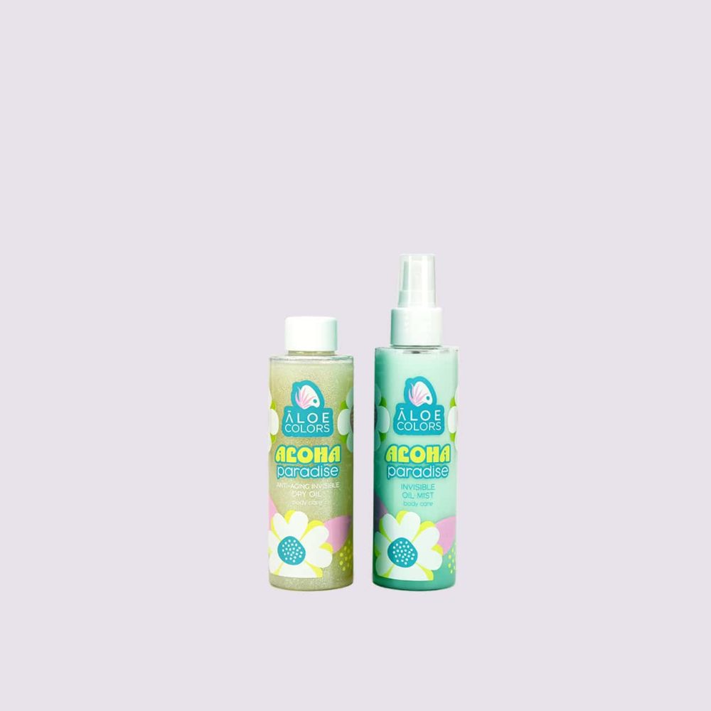 Ulei de corp bifazic 150 ml + ulei uscat anti-rid 150 ml Aloha Pradise set