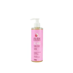 Gel de Curatare Facială pentru Piele Sensibilă Aloe Colors 250 ml