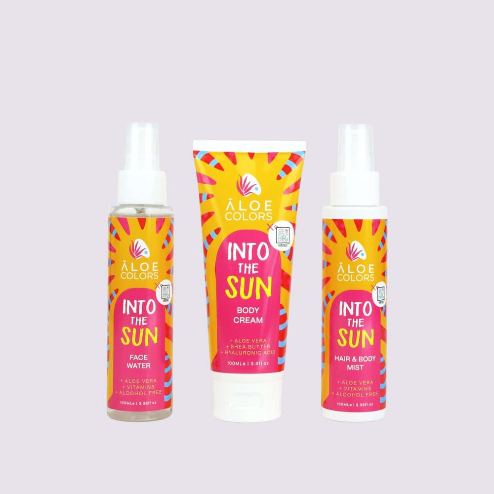 Into-The-Sun-Set-4 Into The Sun Set: Apă Facială, Spray Păr & Cremă Corp - Îngrijire Vara