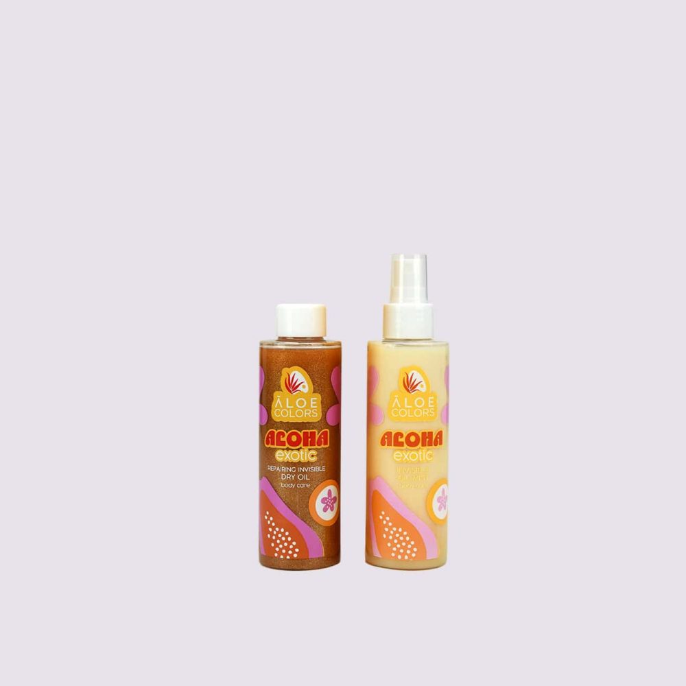 Set corp Aloha Exotic Spray bifazic+Ulei uscat reparator 150/150 ml