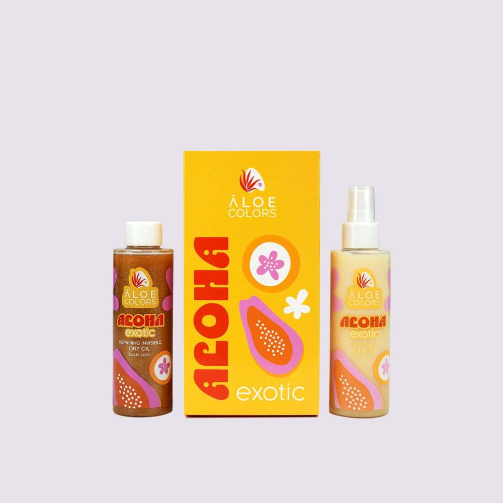 Set corp Aloha Exotic Spray bifazic+Ulei uscat reparator 150/150 ml