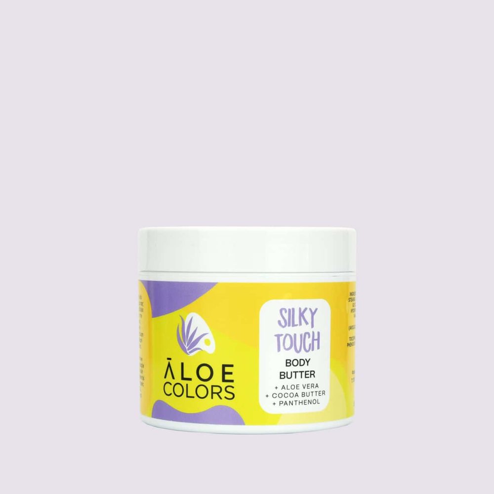 Silky-Touch-Body-Butter-1 Unt de corp hidratant cu aloe vera organică Aloe Colors Silky Touch 200 ml
