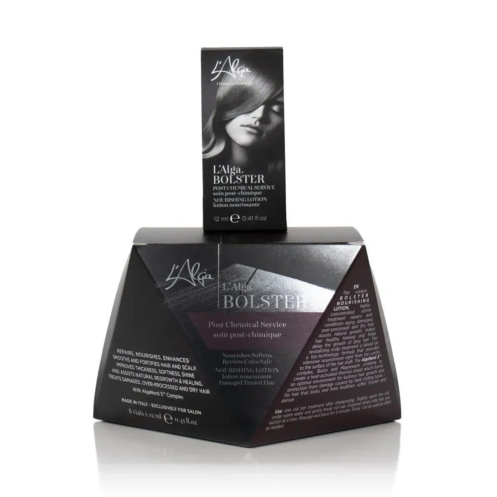 fL’Alga Bolster Fiole Tratament pentru acasa 8 Fiole X 12ml Fiole L'Alga Bolster 8x12 ml cu alge marine pentru hidratare intensivă - tratament cu clătire