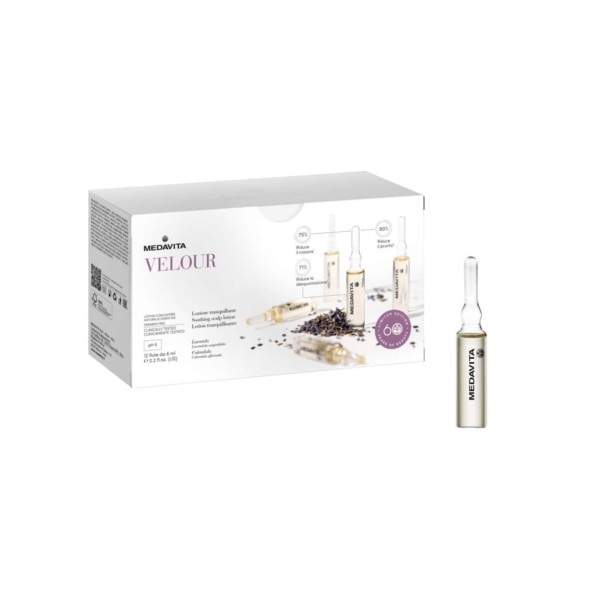 fiole-pt-scalp-sensibil-cu-dermatita-psoriazis-MEDAVITA-VELOUR Fiole pt scalp sensibil, cu dermatita, psoriazis - 12x6ml