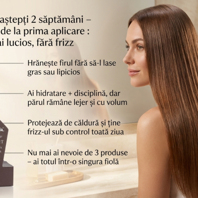 Netezire instant + hidratare fără greutate + protecție termică într-un singur produs Fiola Spray Seastraight - 15 ml