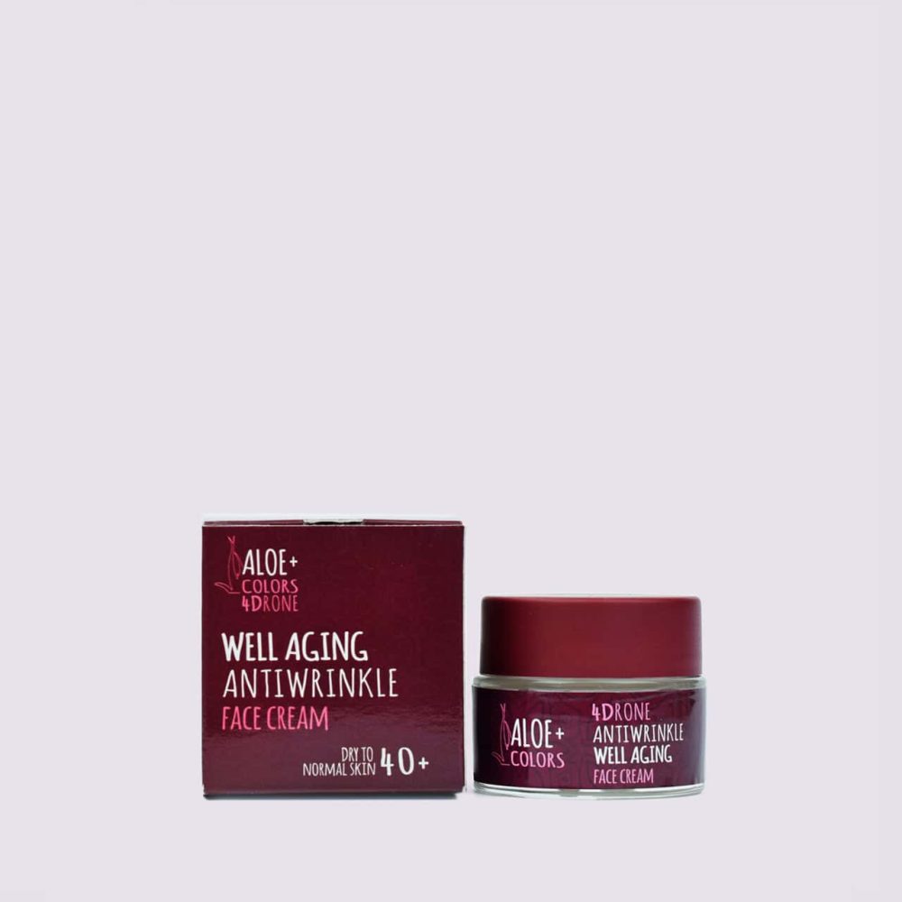 Crema antirid Well-aging 50 ml cu peptide, tetrapeptide, heptapeptide și extract de alge