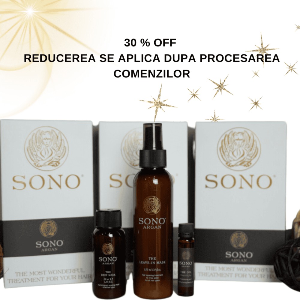 Sono Argan Leave-in + Masca + Ulei Set Sono Argan 150/50/10