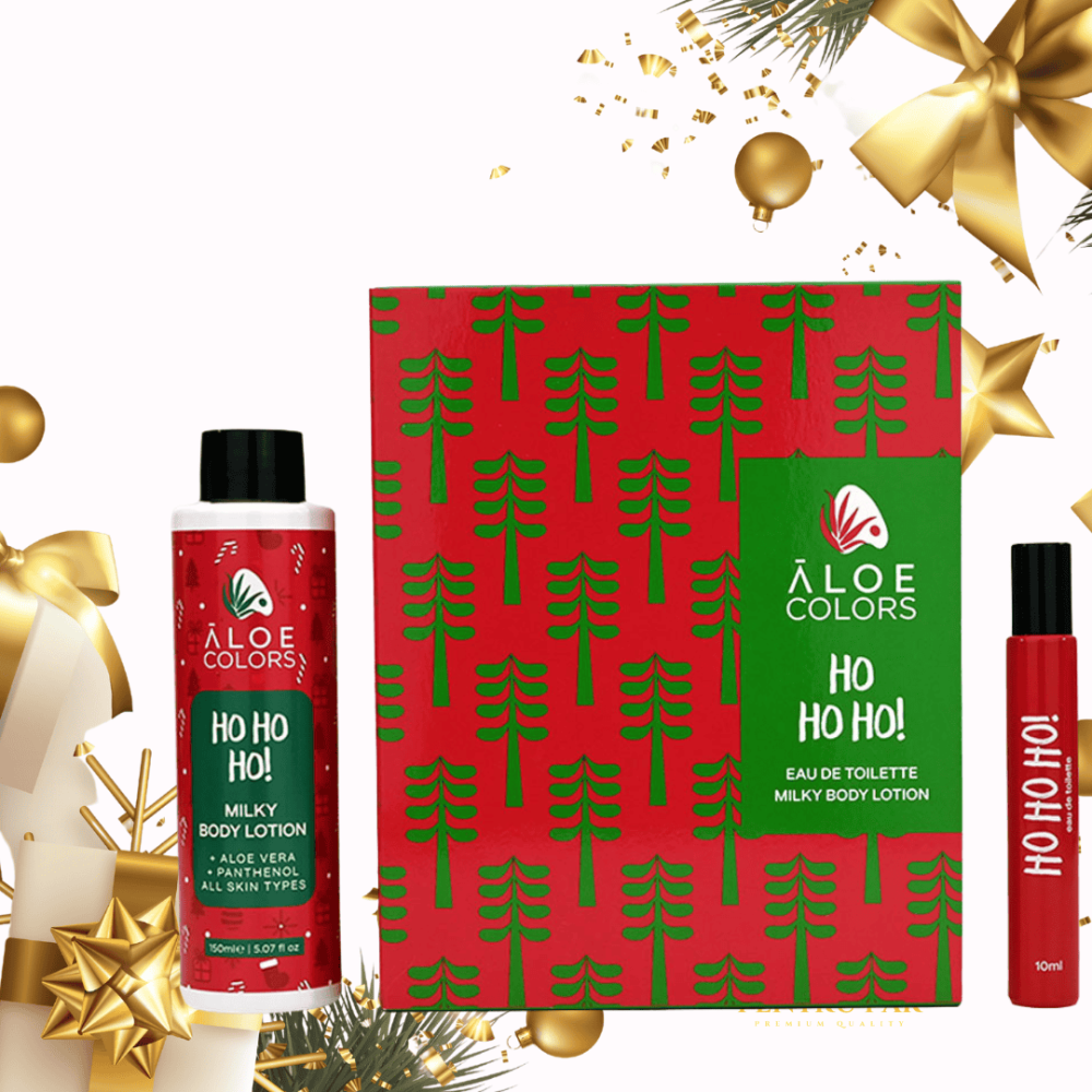 Set cadou Craciun Ho Ho Ho Lotiune de corp si Apa de toaleta 150 ml /10 ml