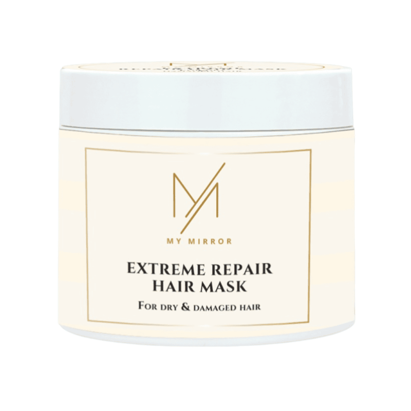 Masca Extreme Repair. Formulată cu acid hialuronic, keratină și alte ingrediente active, aceasta hrănește în profunzime, repară și protejează părul, oferind o hidratare intensă și un aspect sănătos.