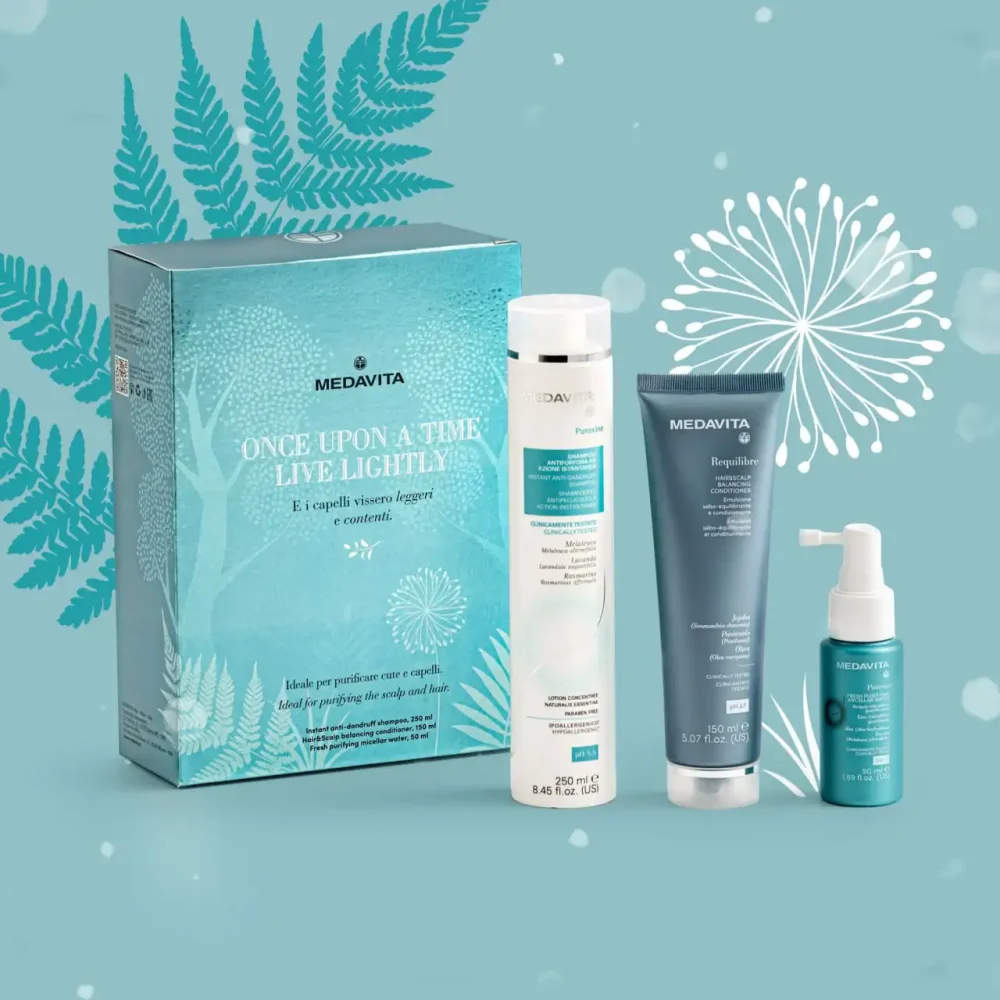 Set Antimătreață Medavita (Șampon, Balsam, Apă Micelară) 250/150/50 ml