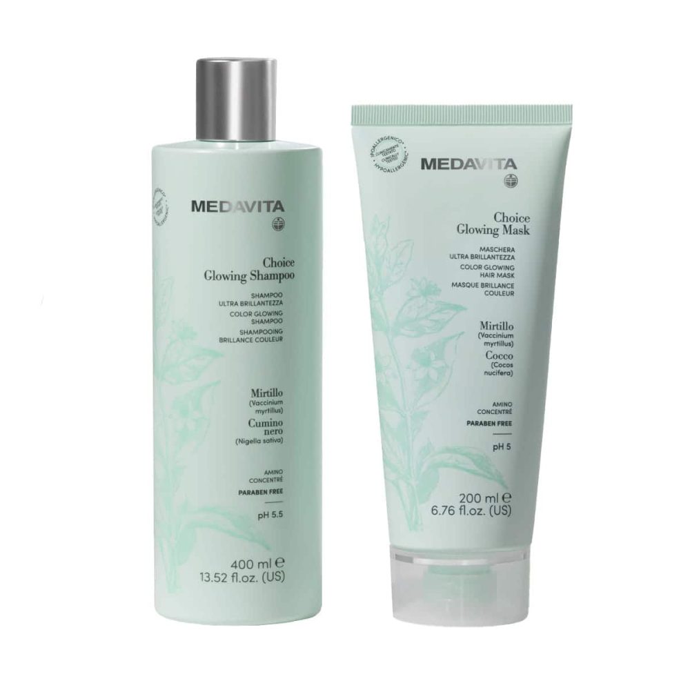 Medavita Choice Glowing Duo Kit pentru Stralucirea Parului - Medavita Choice Glowing