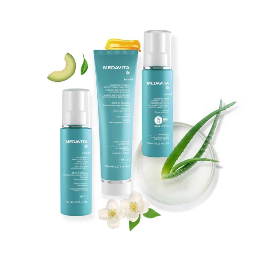 Kit Summer Care - Medavita SOLARICH: Protecție Solara  Completă pentru Corp și Păr