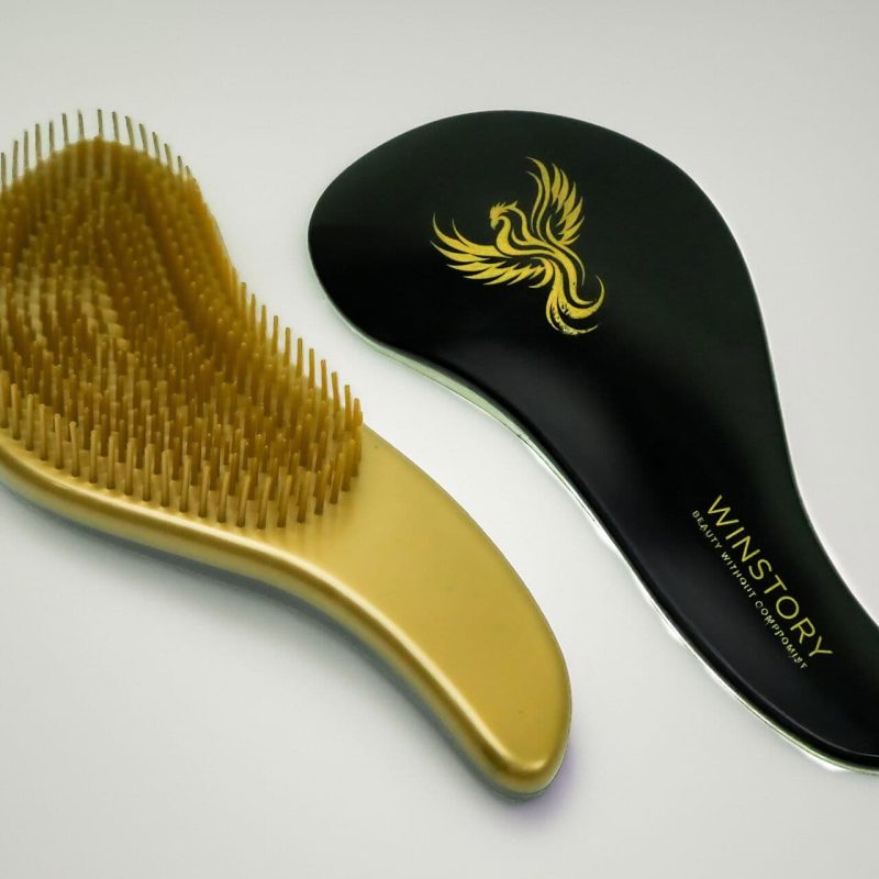 peria Winstory Wet Detangling pentru descurcare delicată și fără durere a părului ud. Protejează-ți părul de rupere cu peri flexibili. Păr sănătos, fără efort!