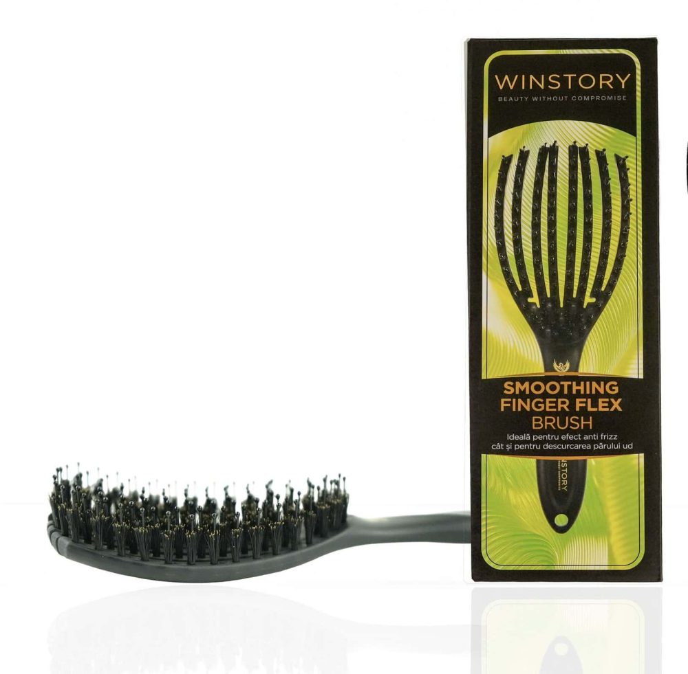 PERIE FINGER BRUSH WINSTORY Peria Winstory Smoothing Finger Flex: Uscare Rapidă, Antirupere și Strălucire Cu Cuticule Sigilate! Winstory Smoothing Finger Flex Brush – Secretul Părului Sănătos și Lucios