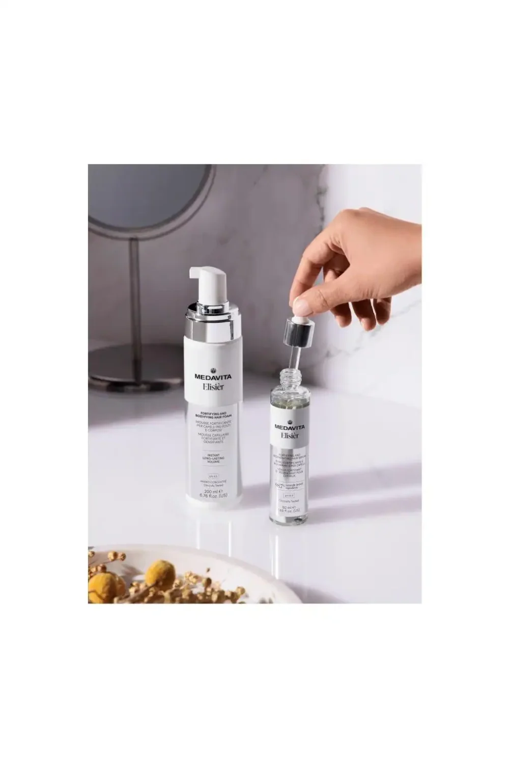 Medavita Elisièr  | Ser & Spumă Fortifiantă Volum Păr |50ml-200ml