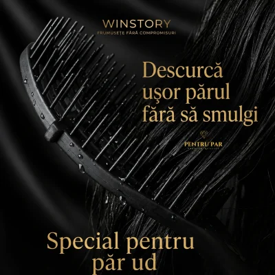 Perie Winstory Wet Detangling pentru păr ud, descurcare ușoară fără smulgere