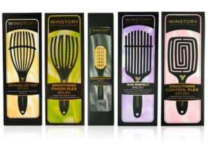 Smoothing Finger Flex Brush Winstory – perie cu ventilatie, cu peri de mistret flexibili pentru uscarea rapida si netezirea parului