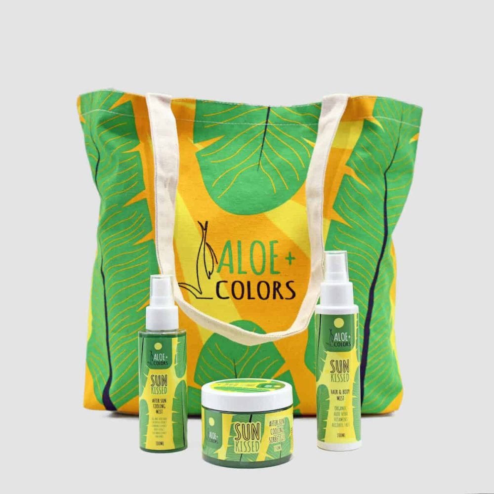 geanta plaja aloe colors 2 set sun