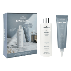 Antisebum Medavita Requilibre: Set pentru Scalp Gras Sampon 400 ml | Dermocrema 150 ml – Soluția completă anti-sebum pentru curățarea profundă și echilibrarea scalpului gras. Obține păr proaspăt, fără exces de sebum, cu ingrediente active precum acid salicilic, caolin și extract de ghimbir.