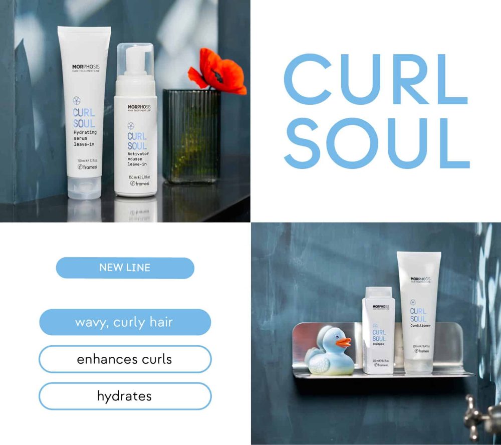 CURL SOUL Balsam pentru Păr Creț – 250ml – CURL SOUL hidratează intens, descurcă ușor, definește buclele și reduce frizz-ul, lăsând părul moale și strălucitor.