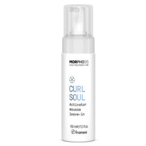 Spuma Activatoare pentru Bucle Framesi Curl Soul Activator 150 ml – definește, hidratează și protejează părul ondulat și creț. Fără frizz, protecție termică și volum natural.